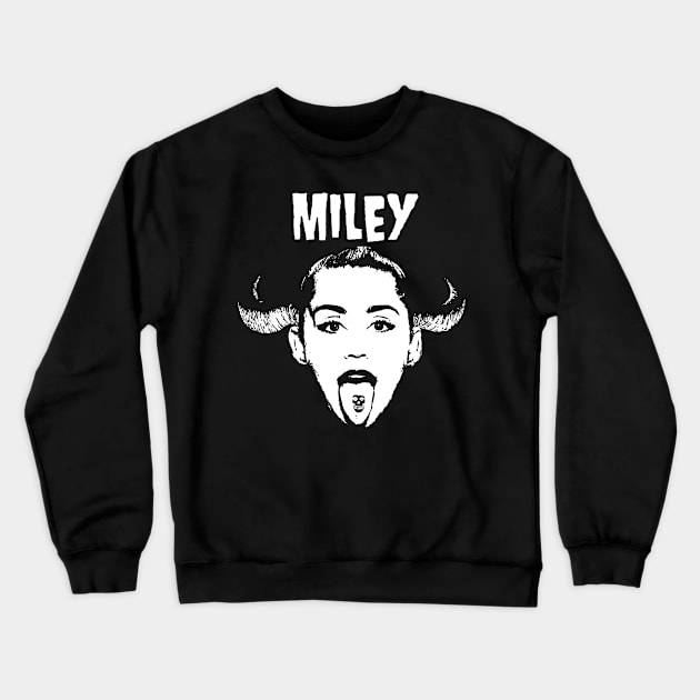 Miley Zig mashup Crewneck Sweatshirt by burn yr idols